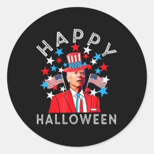 Happy Halloween Joe Biden 4. Juli Memorial Ind Runder Aufkleber