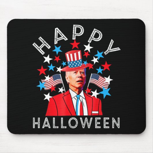 Happy Halloween Joe Biden Juli Memorial Inde Mousepad (Vorne)