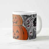 Happy Halloween Jumbo-Tasse (Vorderseite Rechts)