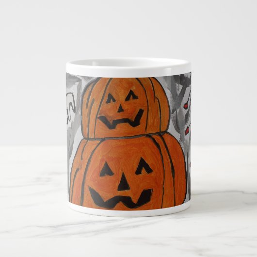 Happy Halloween Jumbo-Tasse (Vorderseite)