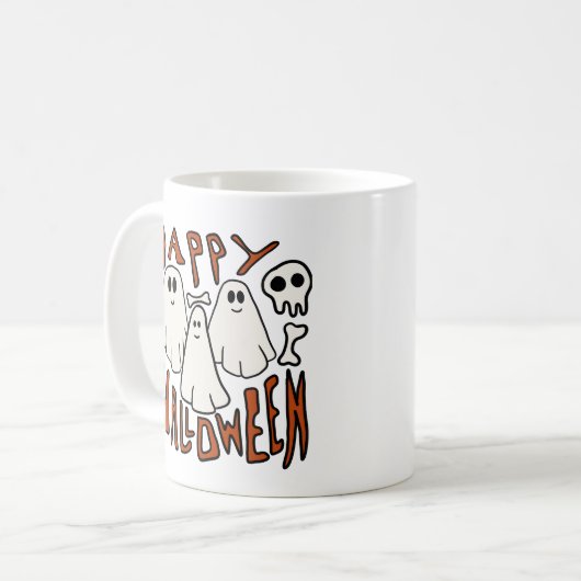 Happy Halloween Kaffeetasse (Vorderseite Links)