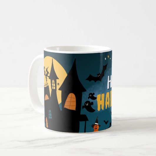 Happy Halloween Kaffeetasse (Vorderseite Links)