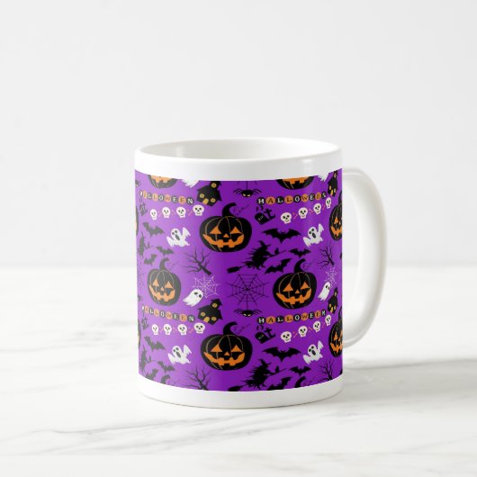 Happy Halloween Kaffeetasse (VorderseiteRechts)
