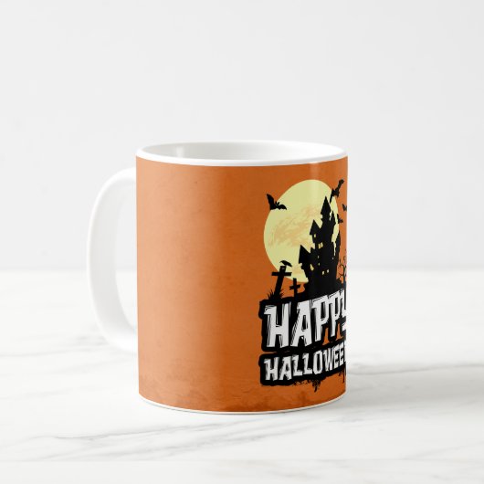 Happy Halloween Kaffeetasse (Vorderseite Links)