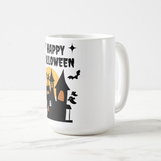 Happy Halloween Kaffeetasse (VorderseiteRechts)