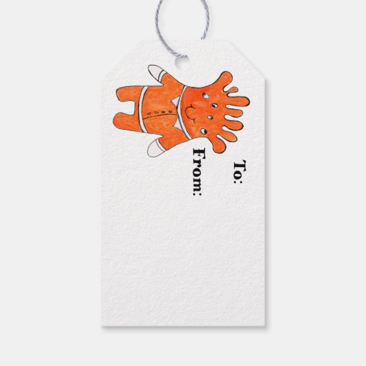 Happy Halloween kann personalisieren Geschenkanhänger (Rückseite)