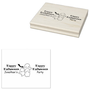 Happy Halloween kann personalisieren Gummistempel