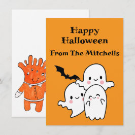 Happy Halloween kann personalisieren Mitteilungskarte