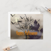 Happy Halloween Karte (Vorderseite/Rückseite Beispiel)