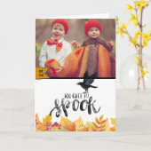 Happy Halloween Karte (Gelbe Blume)