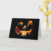 Happy Halloween Karte (Gelbe Blume)