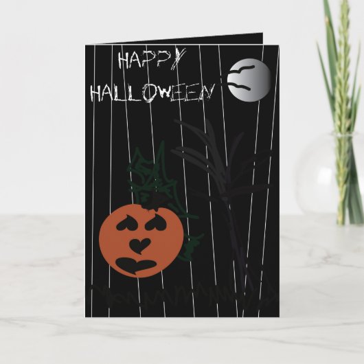 Happy Halloween Karte (Vorderseite)