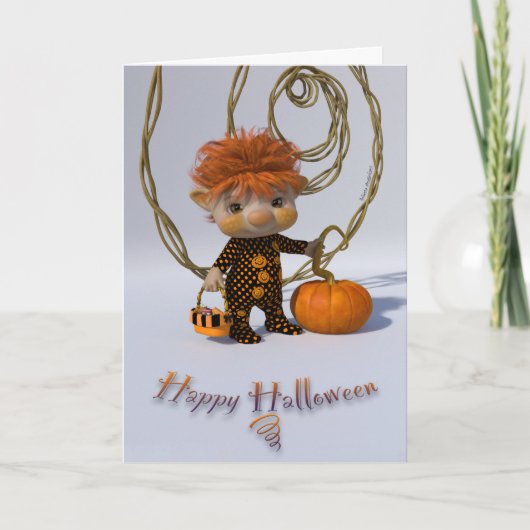 Happy Halloween Karte (Vorderseite)