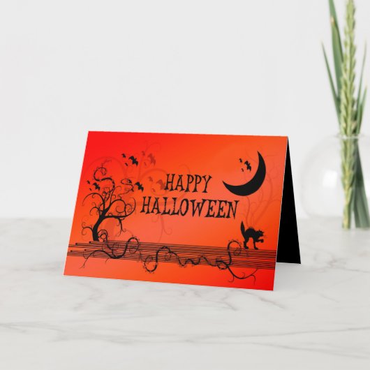 Happy Halloween Karte (Vorderseite)