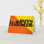 Happy Halloween Karte (Gelbe Blume)
