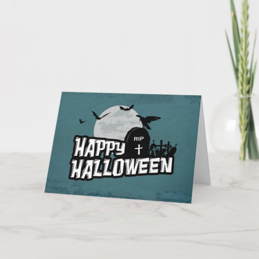 Happy Halloween Karte (Vorderseite)