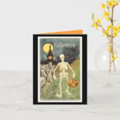Happy Halloween Karte (Gelbe Blume)