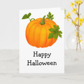 Happy Halloween Karte (Gelbe Blume)