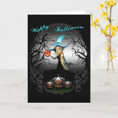 Happy Halloween Karte (Gelbe Blume)