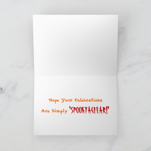 Happy Halloween Karte (Innenseite)