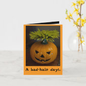 Happy Halloween Karte (Gelbe Blume)