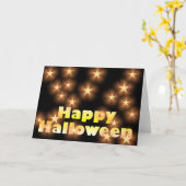 Happy Halloween Karte (Gelbe Blume)