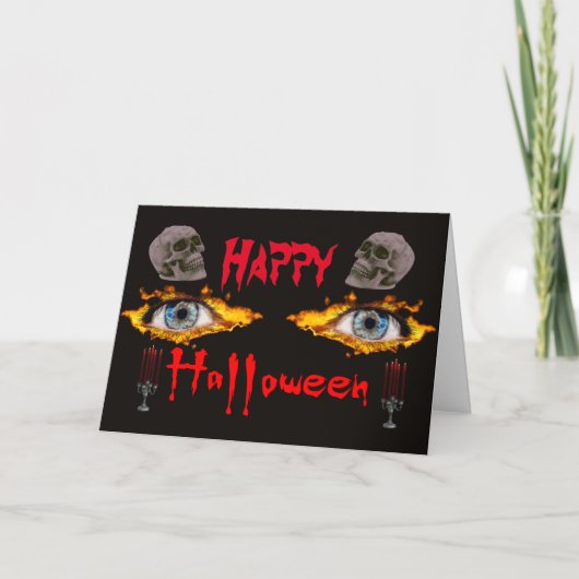 Happy Halloween Karte (Vorderseite)