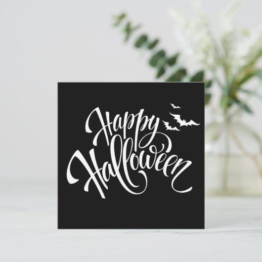 Happy Halloween Karte (Stehend Vorderseite)