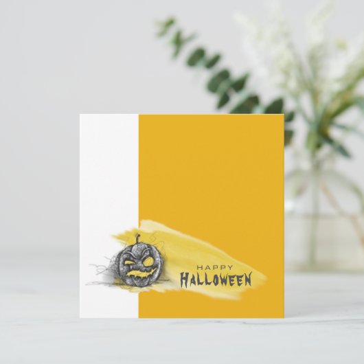 Happy Halloween-Karte (Stehend Vorderseite)