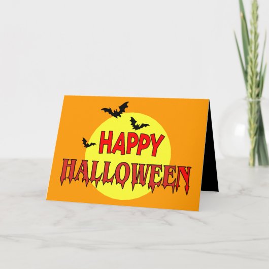 Happy Halloween Karte (Vorderseite)
