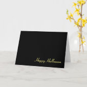 Happy Halloween, Karte (Gelbe Blume)