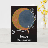 Happy Halloween-Karte Karte (Gelbe Blume)