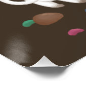 Happy Halloween: Katzen & Geist Poster (Ecke)