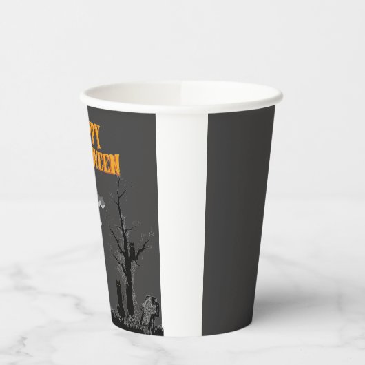 Happy Halloween - Katzen Pappbecher (Links)