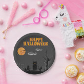 Happy Halloween - Katzen Pappteller (Party)