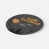 Happy Halloween - Katzen Pappteller (Schrägansicht)
