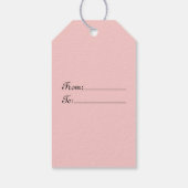 Happy Halloween Kawaii Black Cat in A Pumpkin Geschenkanhänger (Rückseite)