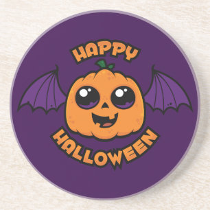 Happy Halloween Kawaii Pumpkin Spooky Cuteness Getränkeuntersetzer