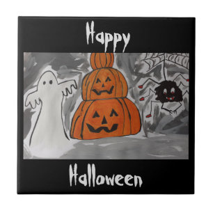 Happy Halloween Keramik Tile Fliese