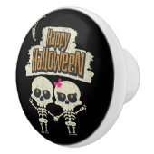 Happy Halloween Keramikknauf (Rechts)