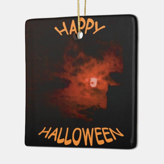 Happy Halloween Keramikornament (Links)