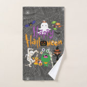 Happy Halloween Kids Niedlich und Spooky Badhandtuch Set (Handtuch)