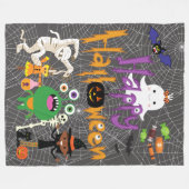 Happy Halloween Kids Niedlich und Spooky Fleece Bl (Vorderseite (Horizontal))