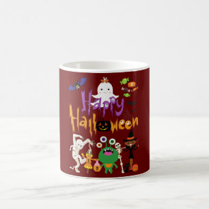 Happy Halloween Kids Niedlich und Spooky Kaffeetasse