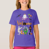 Happy Halloween Kids Niedlich und Spooky T-Shirt (Vorderseite)