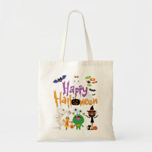 Happy Halloween Kids Niedlich und Spooky Tragetasche