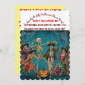 Happy Halloween Kid's Party Einladung (Vorne/Hinten)