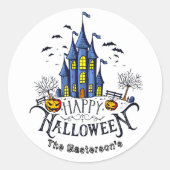 Happy Halloween Kids Party Halloween Runder Aufkleber (Vorderseite)