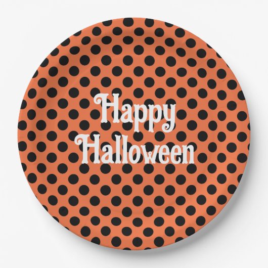 Happy Halloween Kinder Party Pappteller (Vorderseite)