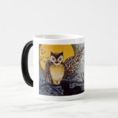 Happy Halloween Kindred Spirits Owl Morph Tasse (Vorderseite Links)